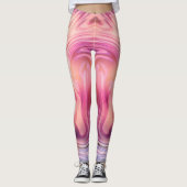 Aangepast gemerkte grote diagonale verloopstreep leggings (Voorkant)