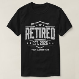 Aangepast Gepensioneerd EST 2026 T-shirt