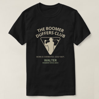 Aangepast Gepensioneerd Golfer Cadeau The Boomer D T-shirt
