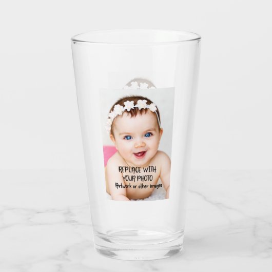 Aangepast gepersonaliseerd (2 zijkanten) glas (Achterkant)