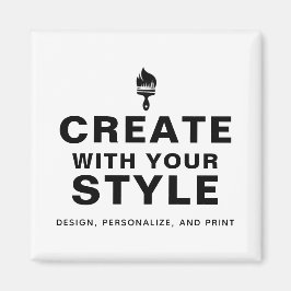 Aangepast gepersonaliseerd bedrijfsbrandingontwerp magneet