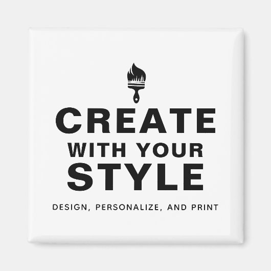 Aangepast gepersonaliseerd bedrijfsbrandingontwerp magneet (Voorkant)