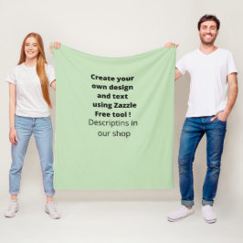 Aangepast gepersonaliseerd creëer je eigen moderne fleece deken