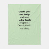 Aangepast gepersonaliseerd creëer je eigen moderne fleece deken (Voorkant)