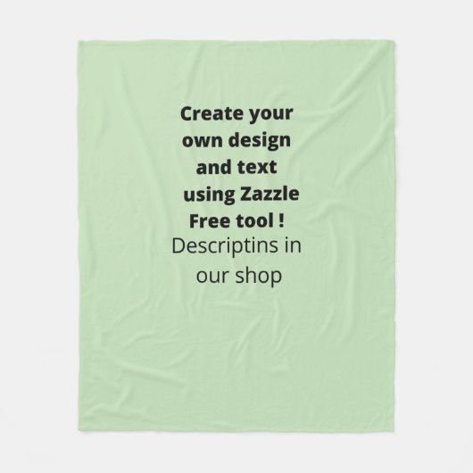Aangepast gepersonaliseerd creëer je eigen moderne fleece deken (Voorkant)