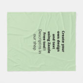 Aangepast gepersonaliseerd creëer je eigen moderne fleece deken (Voorkant (Horizontaal))