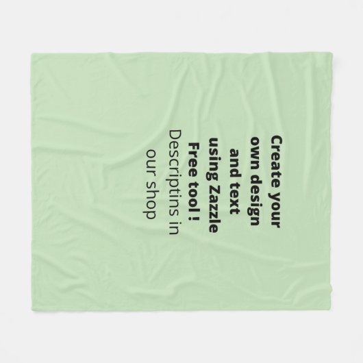 Aangepast gepersonaliseerd creëer je eigen moderne fleece deken (Voorkant (Horizontaal))