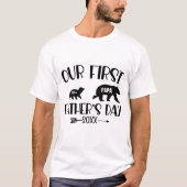 Aangepast gepersonaliseerd eerste Vaderdag Shirt (Voorkant)