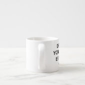 Aangepast gepersonaliseerd Espresso Cup 6oz. Kop (Achterkant)