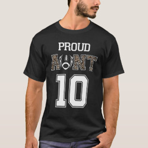 Aangepast gepersonaliseerd Football Tunt nummer 10 T-shirt