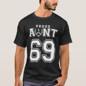 Aangepast gepersonaliseerd Football Tunt nummer 69 T-shirt (Voorkant)