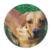 Aangepast gepersonaliseerd fotoglas snijplank (Voorkant)