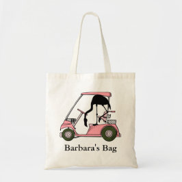 Aangepast gepersonaliseerd Funny Golf Theme Flamin Tote Bag