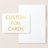 Aangepast gepersonaliseerd goudfolie Wenskaart Folie Kaarten (Display)