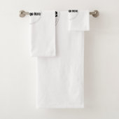 Aangepast gepersonaliseerd logo bad handdoek (Insitu)