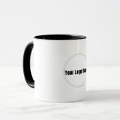 Aangepast gepersonaliseerd logo mok (Voorkant links)