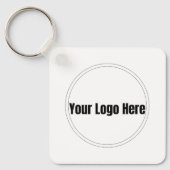 Aangepast gepersonaliseerd logo sleutelhanger (Voorkant)