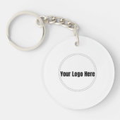 Aangepast Gepersonaliseerd Logo Sleutelhanger (Voorkant)