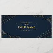 Aangepast gepersonaliseerd menu voor verjaardagsfe (Achterkant)