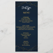 Aangepast gepersonaliseerd menu voor verjaardagsfe (Voorkant)