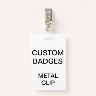 Aangepast, gepersonaliseerd METAAL CLIP BADGE
