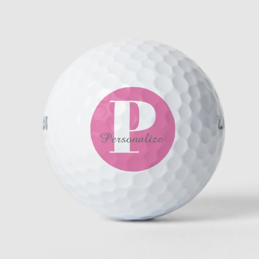 Aangepast gepersonaliseerd monogram naam Initiaal Golfballen (Voorkant)