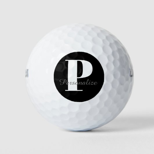 Aangepast gepersonaliseerd monogram naam Initiaal Golfballen (Voorkant)