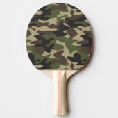 Aangepast gepersonaliseerd monogrammed Camo Camouf Tafeltennisbatje (Achterkant)