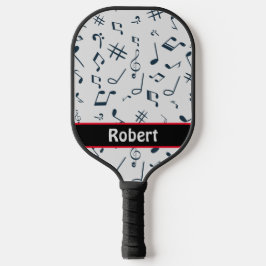 Aangepast gepersonaliseerd muziekthema pickleball paddle