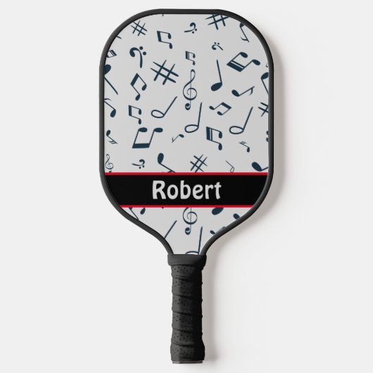 Aangepast gepersonaliseerd muziekthema pickleball paddle (Voorkant)