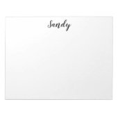 Aangepast gepersonaliseerd naamCitaat Foto maken G Notitieblok (Voorkant)