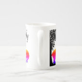 Aangepast gepersonaliseerd olifantenontwerp porselein kop (Achterkant)