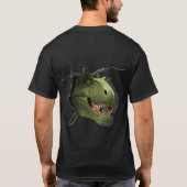 Aangepast gepersonaliseerd ontwerp dinosaurus T-sh T-shirt (Achterkant)