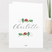 Aangepast, gepersonaliseerd ontwerp voor Floral Kaart (Achterkant)