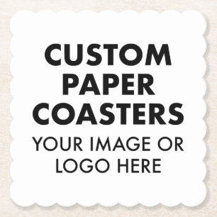 Aangepast gepersonaliseerd PAPIER-ONDERZETTER (6)  Kartonnen Onderzetters