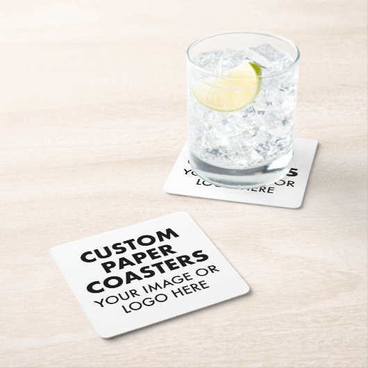Aangepast gepersonaliseerd PAPIER-ONDERZETTER (6)  Kartonnen Onderzetters (Insitu)