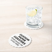 Aangepast gepersonaliseerd PAPIER-ONDERZETTER (6)  Kartonnen Onderzetters (Insitu)