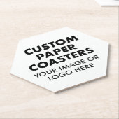 Aangepast gepersonaliseerd PAPIER-ONDERZETTER (6)  Kartonnen Onderzetters (Schuin)