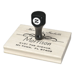 Aangepast gepersonaliseerd retouradres rubberstempel