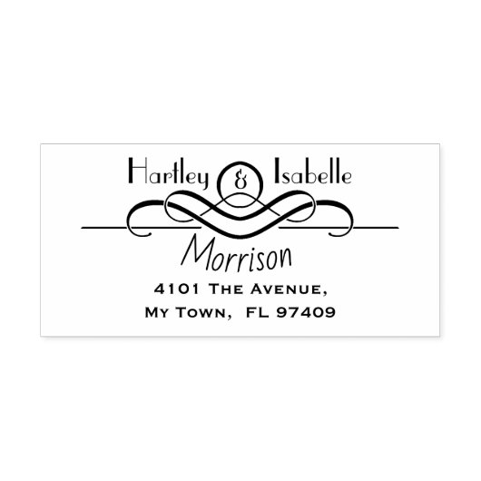Aangepast gepersonaliseerd retouradres  zelfinktende stempel (Design)