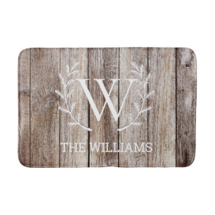 Aangepast gepersonaliseerd Rustic Barn Wood  Badmat