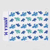 Aangepast gepersonaliseerd Saguaro Cactus patroon Golfhanddoek (Horizontaal)