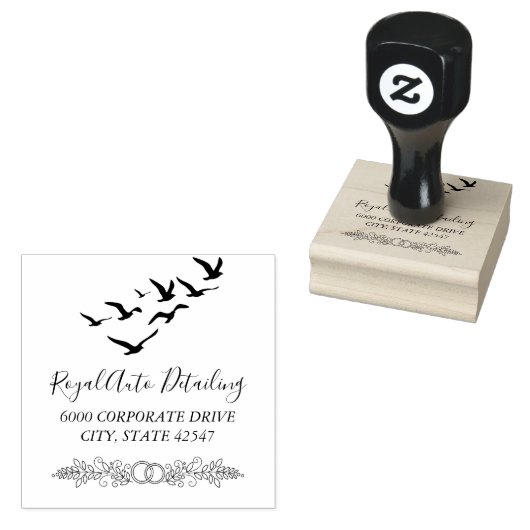 Aangepast Gepersonaliseerd Uw Eigen Retouradres  Rubberstempel (Gestempeld)