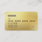 Aangepast gepersonaliseerd Visitekaartje voor goud (Voorkant)