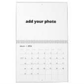 Aangepast gepersonaliseerd voeg hier uw foto-logo kalender (Mar 2026)