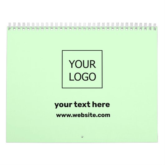 Aangepast gepersonaliseerd voeg hier uw foto-logo kalender (Hoes)