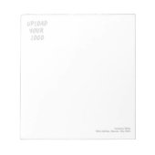 Aangepast Gepersonaliseerd Watermerk Logo Notitieblok (Voorkant)