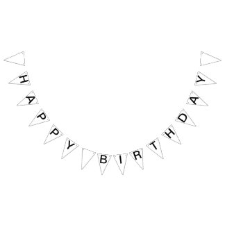 Aangepast gepersonaliseerde Happy Birthday-vlag Bu Vlaggetjes