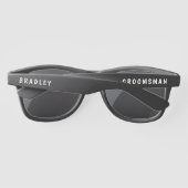 Aangepast gepersonaliseerde naam voor bruiloft Gro Zonnebrillen (Achterkant)