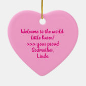 Aangepast / Gepersonaliseerde POPLAP Afrikaans mei Keramisch Ornament (Achterkant)